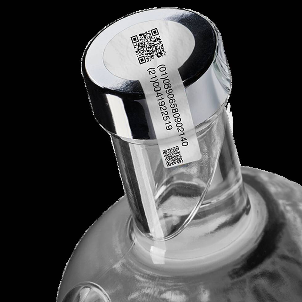 LEONHARD KURZ: Perfect Choice for Innovative Label Printing Technologies Bottle label with QR code, printed using thermal transfer process