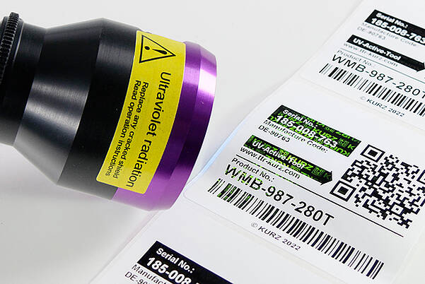 TTR UV Security Printing for More Product Protection for Medicines UV lamp checks security information on packaging label